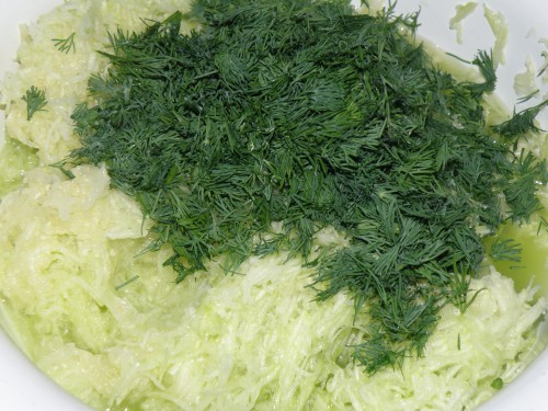 Кабачковые пирожки с фаршем.