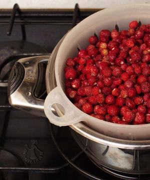 Je remets entre de bonnes mains une recette d'incroyable confiture de fraises des bois Recette de confiture de fraises