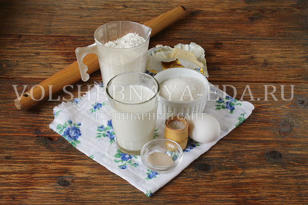 Рецепт плюшек с сахаром в духовке.