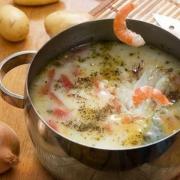 Sopa de camarones: tecnología de cocina