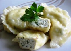 Вкусные вареники с творогом.